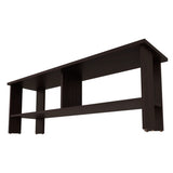 Stained Walnut TV Stand with Open Storage B062P290284