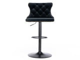 Furniture,Swivel Velvet Barstools Adjusatble Seat Height from 25-33 Inch,17.7 inch base, Modern 90690978