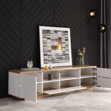 Modern TV stand for TVs up to 80'' , Media Console with Multi-Functional Storage, Entertainment WF313575AAK