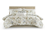 6PCS Cal King Cotton Sateen Print Oversized Comforter Set B035P341177