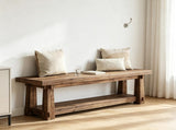 55" Entryway Bench, Narrow Shoe Organizer for Entry, Mudroom, or Living Room 28711303