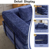 Compression Sofa,Convertible Floor Sofa Bed with Fixed-Shape Frame, Boneless Modular Sectional 43422984