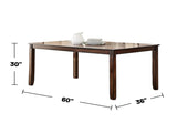 Modern 6 Piece Dining Set, Brown B01682188