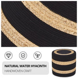 Round Pouf Ottoman Natural Seagrass Pouf Footrest, Foot Stool for Bedroom Living Room Accent 39340725