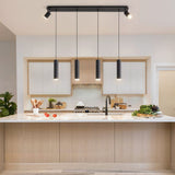 Angelina 6 - Light Matte Black Kitchen Island PendantUnable ship weekends, TK/TEMU only 82077790