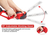2-in-1 Cordless Grass Trimmer & Hedge Shear - 400W Motor , Lightweight 2.04lbs, 90&deg 00074415