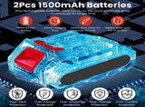 3-in-1 Cordless Electric Pole Saw & Mini Chainsaw & Grass Trimmer Kit with Adjustable Length 2Pcs 17963644