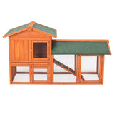 ZNTS 61" Wooden Chicken Coop Hen House Rabbit Wood Hutch Poultry Cage Habitat 64177676