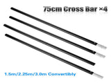 2*3M Backdrop Support Stand Set Black 55482709