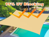 10'X13' Sand HDPE sunshade sail 52564986