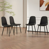 Modern Minimalist Black Dining Chair Set - Four Chairs per Box, Stable and Comfortable.Modern W1151P224750