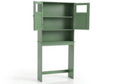 2-Door Painted MDF Toilet Cabinet 23.23*8.66*66.93in Forest Green 62018704