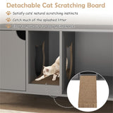Gray Cat Litter Box Enclosure 89634177