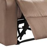 Brown Recliner with Pillow Top Arm B062P215450