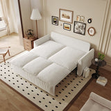 70.9" Pull Out Sofa Bed, 3-Seat Convertible Sleeper Sofa with 2-in-1 Pillow and Blanket W1885P263555