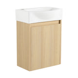 16 "Bathroom Vanity Sink Combo for Space, Modern Bathroom Vanity with Ceramic Sink, W1972P190339