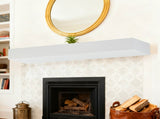 60'' Paulownia Fireplace Mantel Solid Wood Wall-Mounted & Floating Shelf for Home Decor W2640P454232