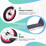 Youth Scooter Kick Scooter for Kids 6 with Adjustable Handlebar, 12 Inch Inflatable Wheels ,Widened W1019P153935
