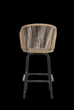 Outdoor Bar Stools Set of 4, 4-Piece Patio Bar Stools Armrests, All Weather Rattan Bar Chairs W640P256797