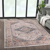 Vintage Medallion Woven Area Rug B03598002