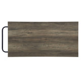 Lona Rustic Oak & Black Finish Kitchen Island B2726P272332