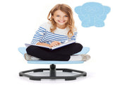 Kids Sensory Swivel Chair 360&deg Spin, 220lbs Capacity, Elephant Design, PP/Metal, Anti-Slip Pads 58299811