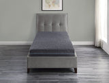 8" Twin Size Bed Mattress Gel-Infused Memory Foam Hybrid Mattress, Dark Gray, Mattress in a Box, B011P213342