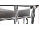 Stainless Steel Kitchen Sink Commercial Freestanding Utility Sink with Drawer and Pull-Out Faucet 48168067