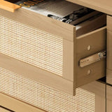 6 drawers Rattan dresser Rattan Drawer, Bedroom,Living Room W75763040