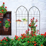4 Pack Metal Garden Trellis 78.7" x 19.7" Rustproof Trellis for Climbing Plants Outdoor Flower 44697863