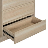 ZNTS Wardrobe with 4 Drawers and 3 Shelves,Natural N820P196888N