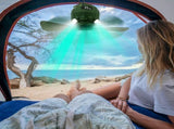 3-in-1 Camping Fan with LED Lantern, Portable Hanging Tent Fan 3 Speed Wind, Timer Function & Power 52683386