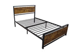 Twin Size metal bed Sturdy System Metal Bed Frame,Modern style and comfort to any bedroom,black W2297P241232