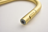 Touch Kitchen Faucet with Pull Down Sprayer-Brushed Gold 12755928