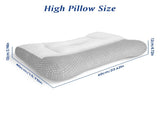 2 PCS Dual Zone Support Bed Pillow, Ergonomic Pillow with Ear Cutout for Side Sleepers, Breathable 01006187