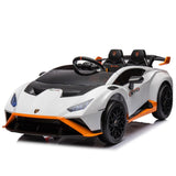 ZNTS Lamborghini Huracan Sto 24V Kids Electric Ride-On Drift Car: Speeds 1.86-5.59 MPH, Ages 3-8, Foam W1396P155007