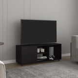 Adel 51" Wide Tv Stand with One Door Cabinet , Four Open Shelves, Cable Management, Living, Tv B200P286983
