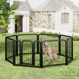 ZNTS Dog Playpen Outdoor, 8 Panel Dog Fence 31.'' Pet Pen for Small Dogs Pet Exercise Pen for W1162P189319