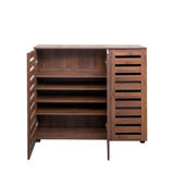 Shoe Cabinet, 5-Tier Shoe Storage Cabinet with Adjustable Shelves, Wooden Shoe Rack Organizer with W331P242462