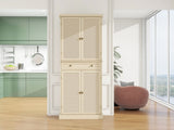 ZNTS 4 Door Cabinet with 1 Drawer, with 4 Adjustable Inner Shelves, Storage Cabinet W68894703