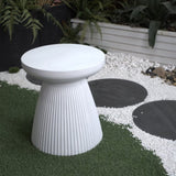Decorative Garden End, 18.1" H Modern Heavy Duty Patio Sturdy Faux Terrazzo Accent Side W2734P194120