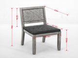 Farmhouse Rattan Dining Chairs Set of 2, Mid Century Modern Kitchen & Dining Room Chairs, Cane W1143P483566
