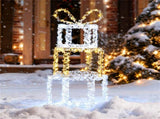 3ft Lighted Christmas Gift Boxes - 200 LED Lights , Acrylic Beads, Multi-Color 16060153