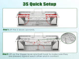 2 pcs Dual-Door Humane Rat Trap Continuous Mouse Catching, Heavy-Duty Galvanized Iron Construction 64124741