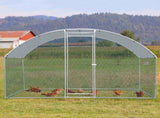 6.5 x 10 ft Large Metal Chicken Coop, Walk-in Poultry Cage Chicken Hen Run House with Waterproof 66260065