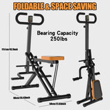 ZNTS Squat Machine for Home, Assist Trainer for Workout Foldable with Resistance Bands, for Botty 68966373