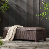 ZNTS SANTIAGO PE WICKER STORAGE BENCH 53448.00BRN