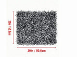 Artificial Panel 6-Pack, UV-Protected 20" x 20" Faux Hedge Wall Tiles, 4 cm Thick Green Grass 28115136