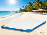 10 X 7ft Large Inflatable Floating Dock Mat Raft Island with Air Pump And Backpack for Pool Beach 11557308