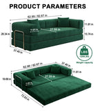 78.8inch Modular Sectional, Convertible Pudding Block, Floor Standing Bed Arm Comfort W3147P278115